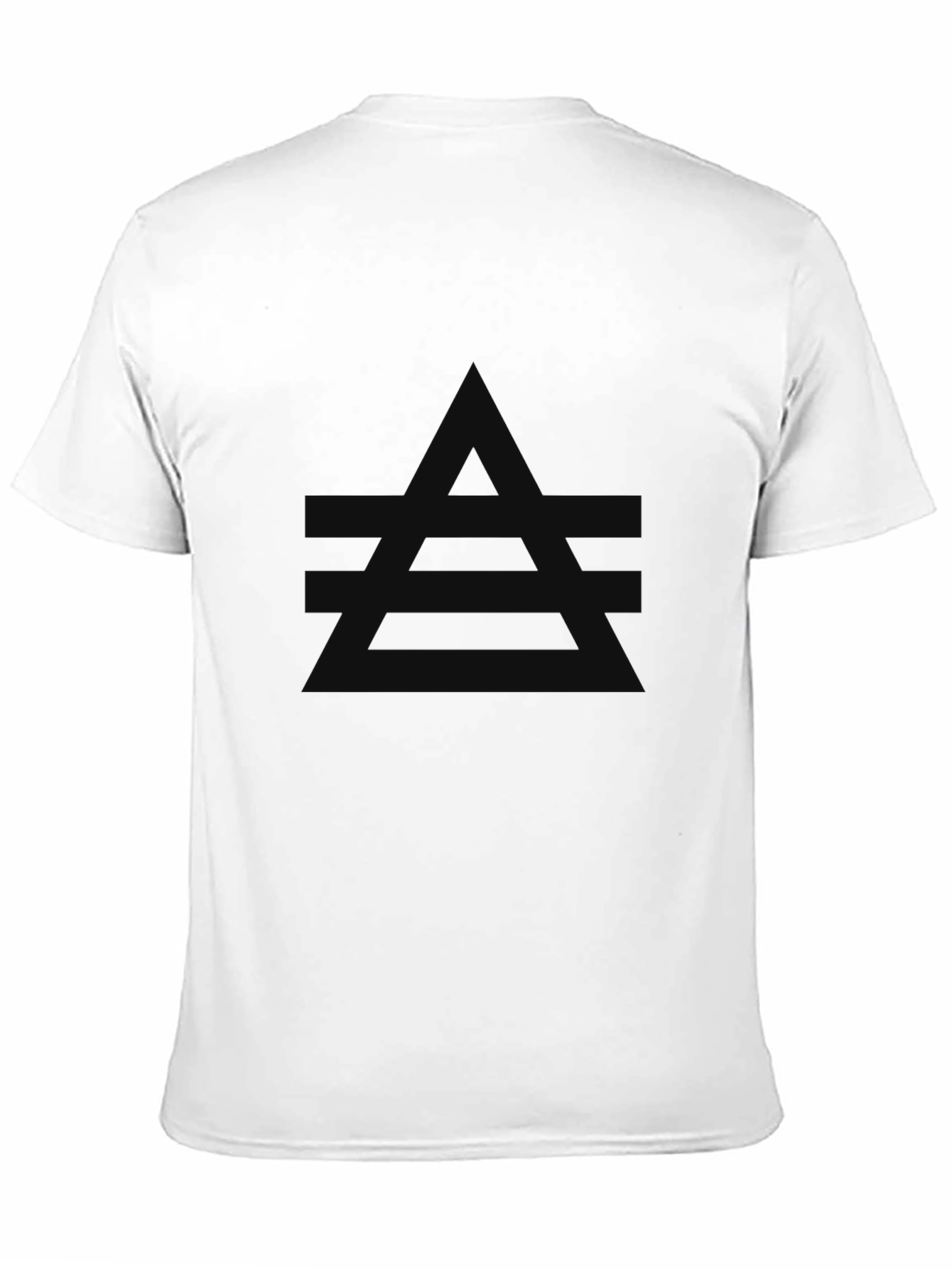 Mens Black Graphic T-Shirt: Modern Minimalist Design