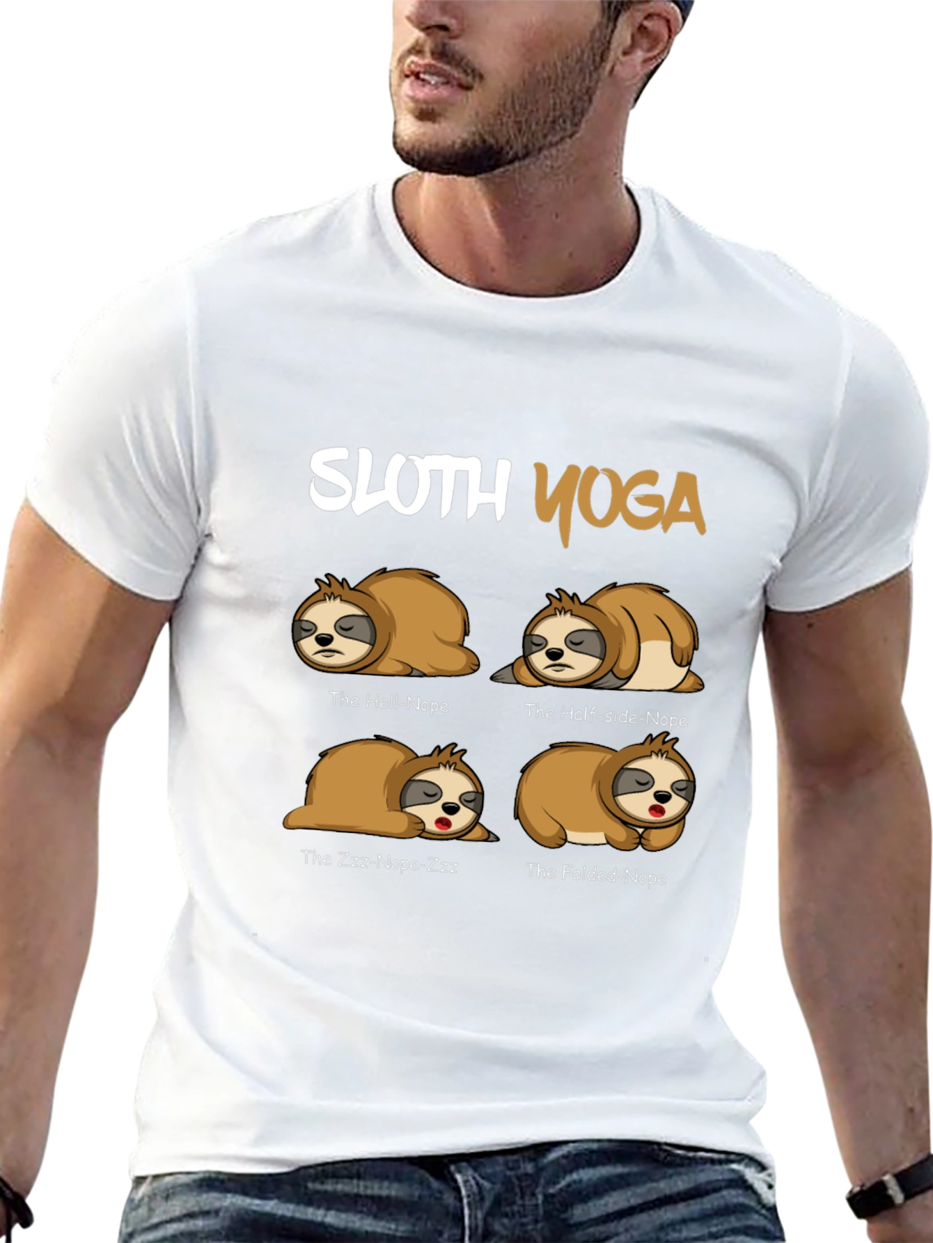 Sloth Yoga T-Shirt - Funny Novelty Tee