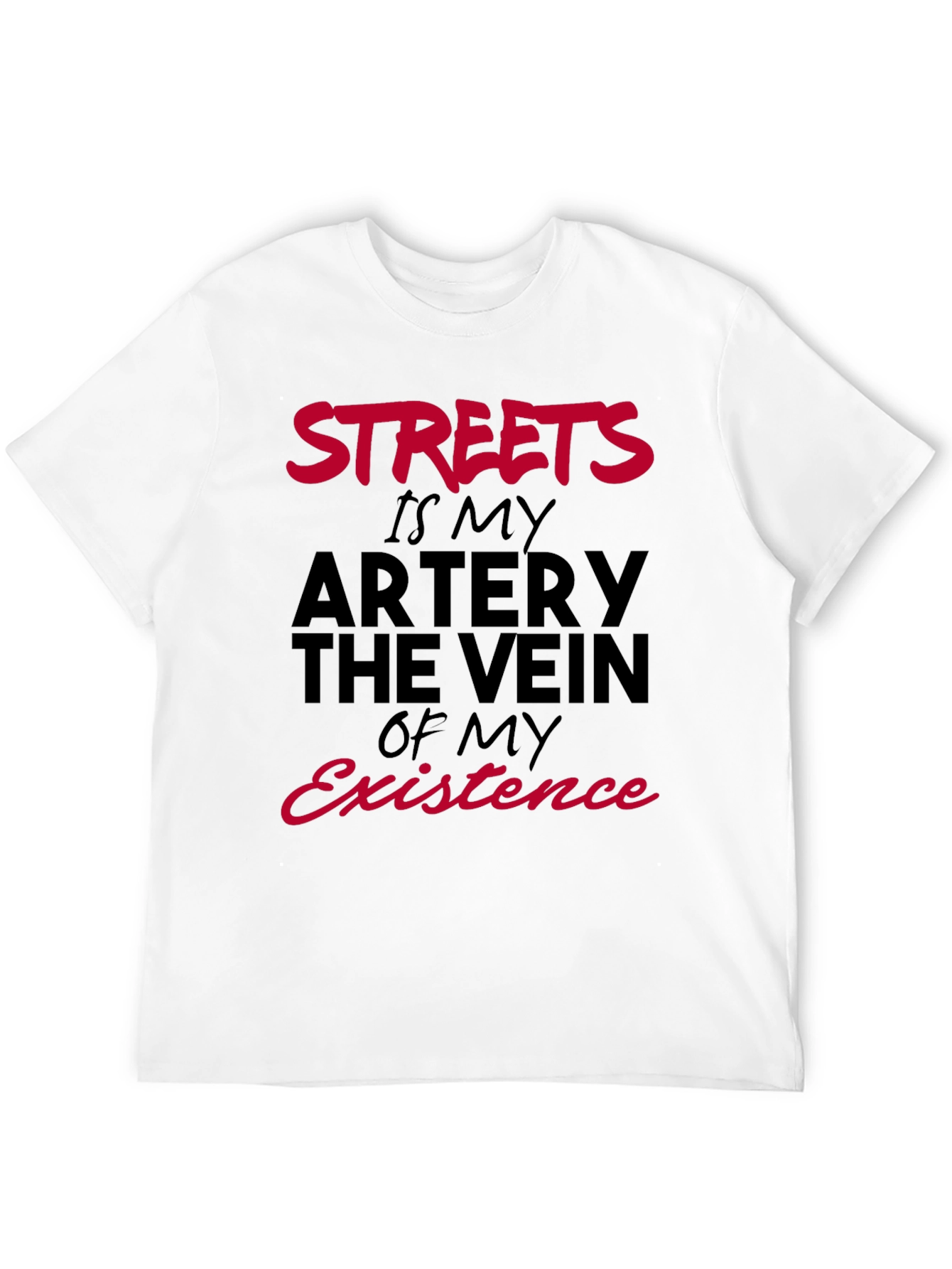Streets My Artery Black Graphic Tee
