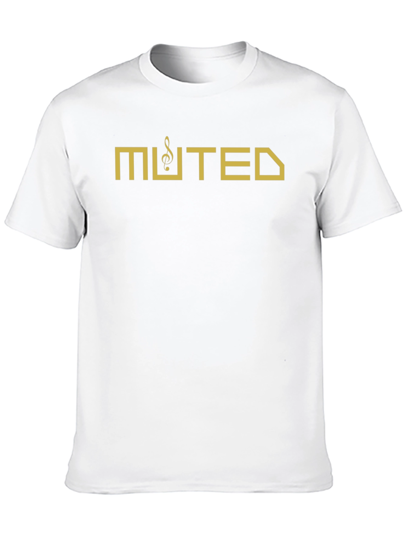 Muted Music Note Graphic T-Shirt