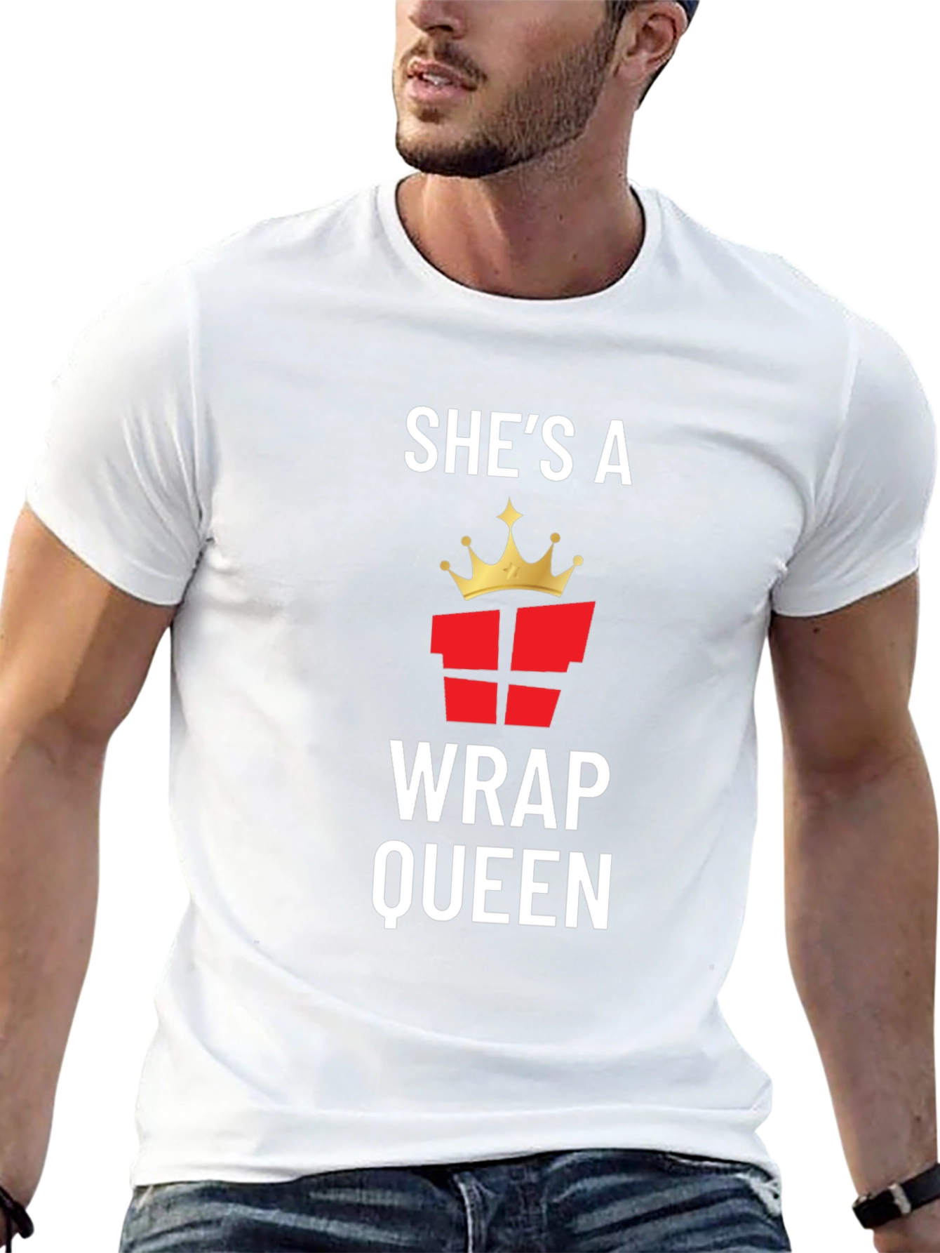 Shes a Wrap Queen T-Shirt - Gift Wrapping Tee