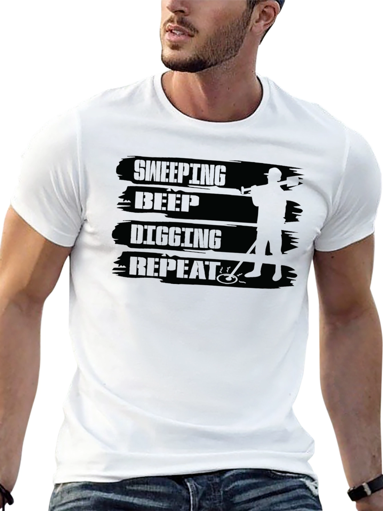 Sweeping Beep Digging Repeat Graphic Tee