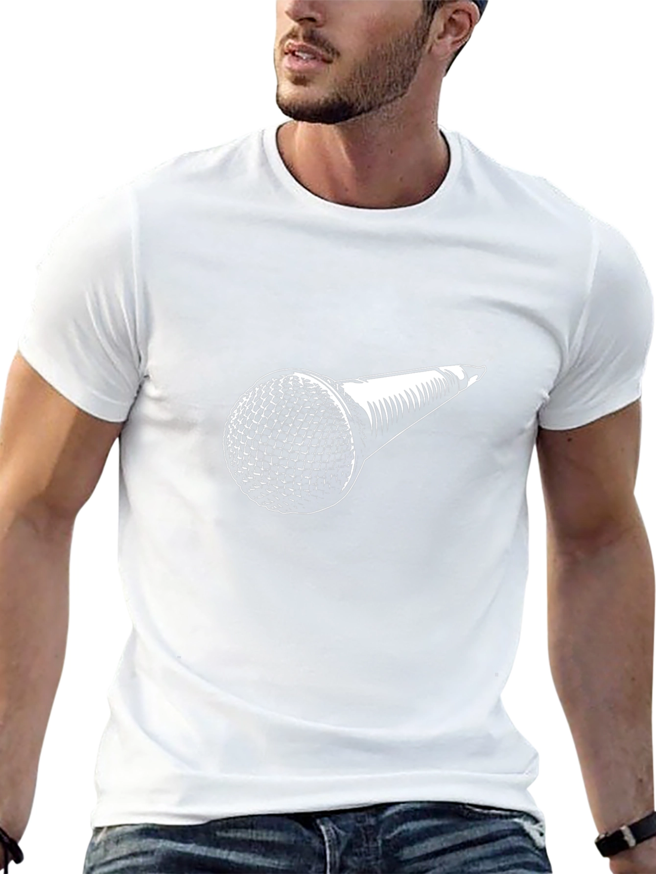 Microphone Graphic Tee - Singer Musician T-Shirt