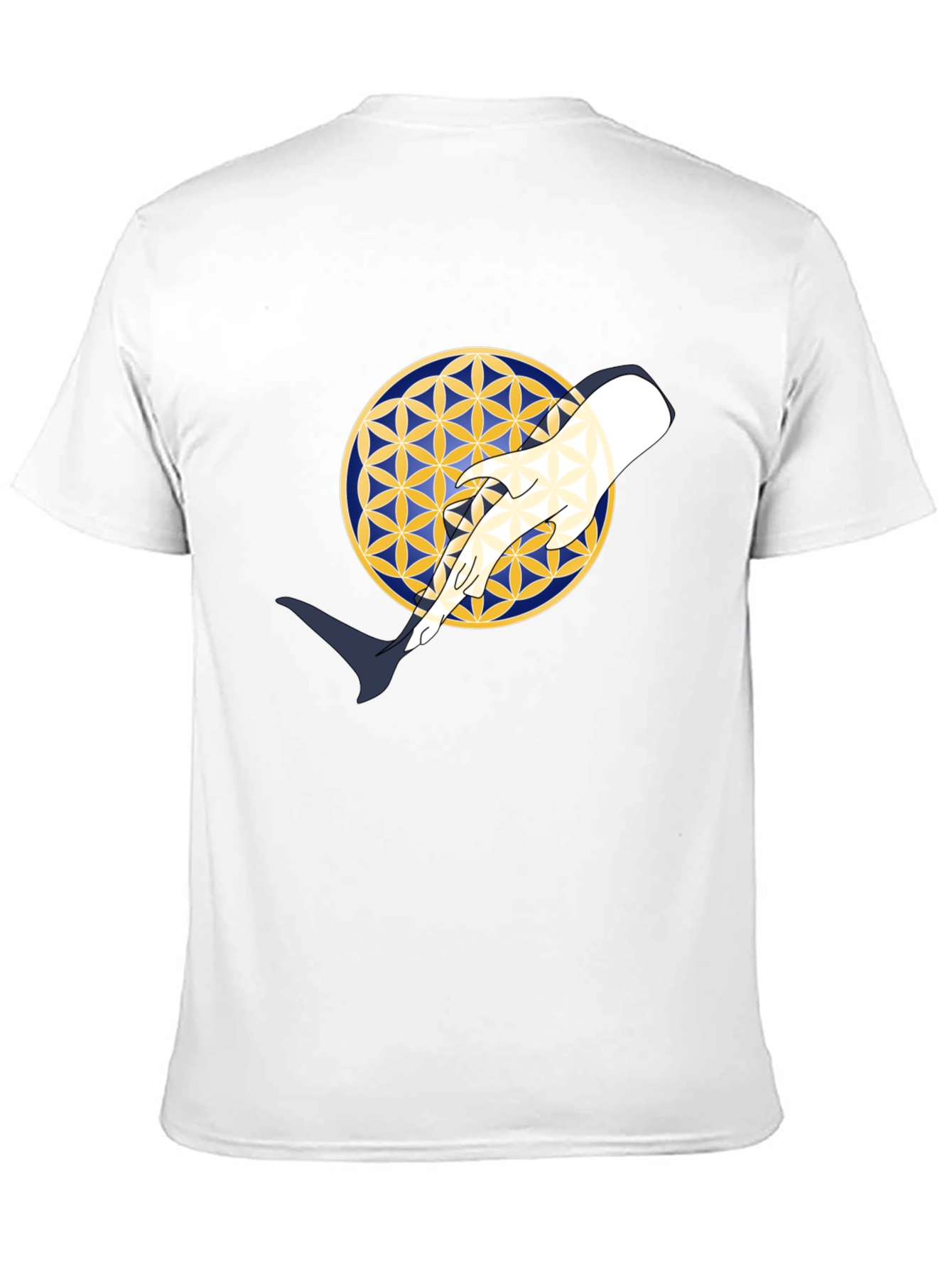Geometric Hand Graphic Black T-Shirt