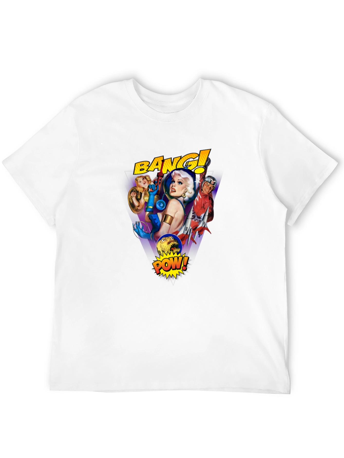 Retro Sci-Fi Comic T-Shirt - Bang! Pow!