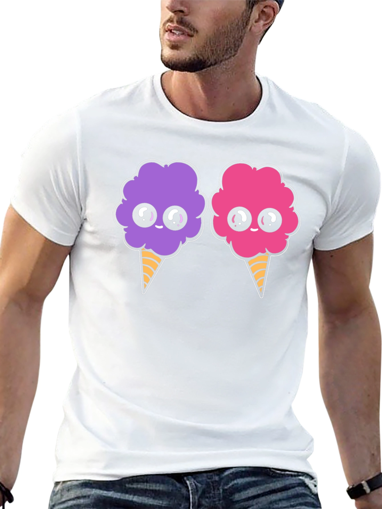 Cotton Candy Kawaii Graphic T-Shirt