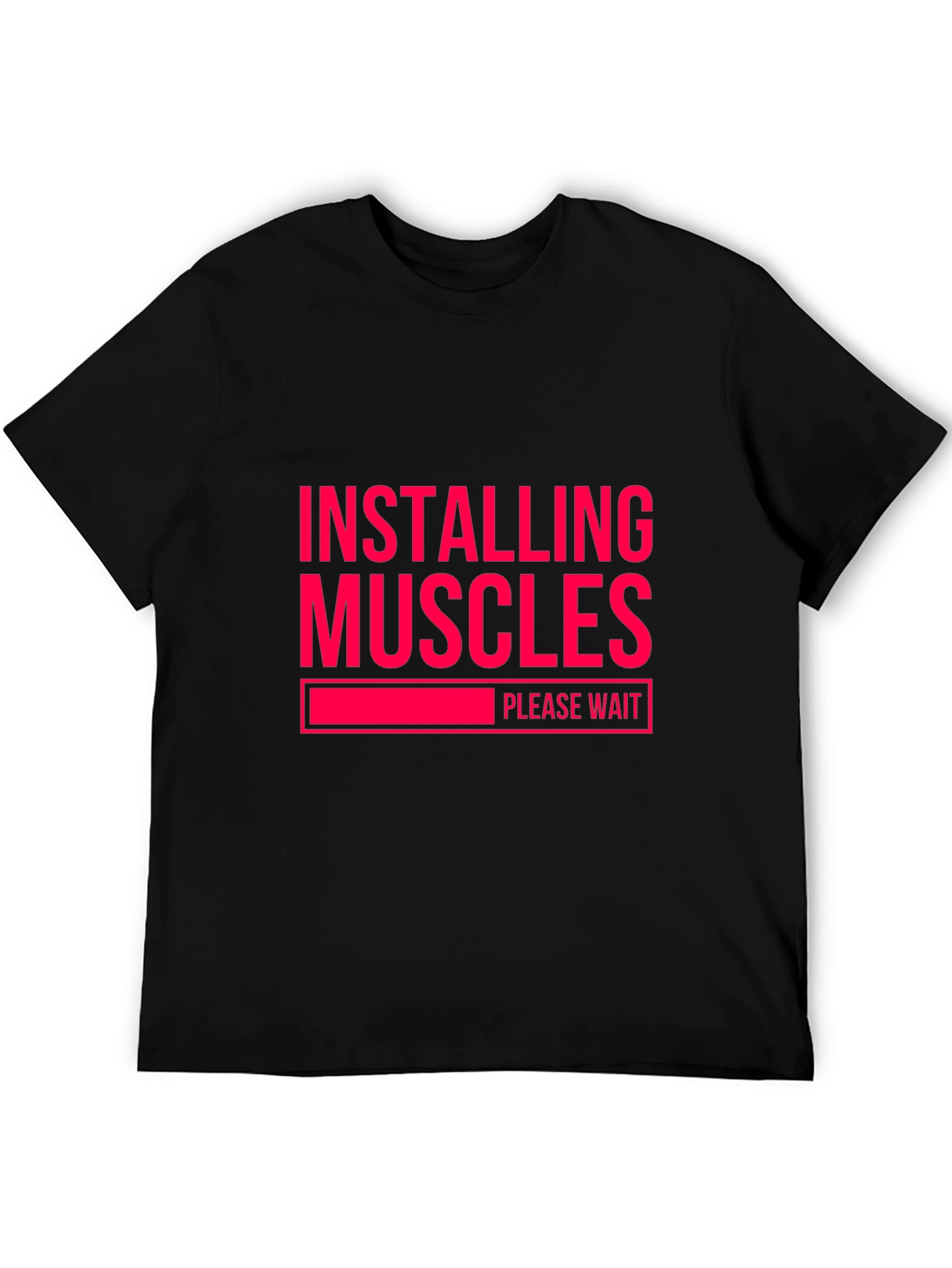 Installing Muscles T-Shirt - Funny Gym Workout Tee