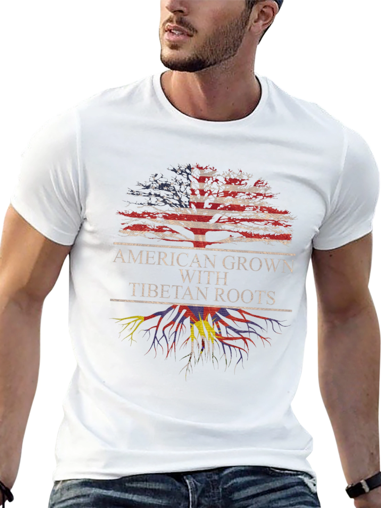 American Grown With Tibetan Roots T-Shirt