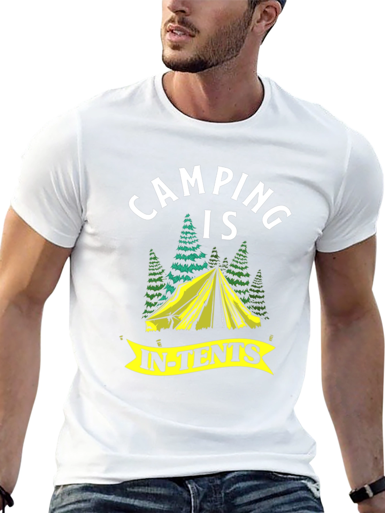 Camping Is In-Tents Graphic T-Shirt