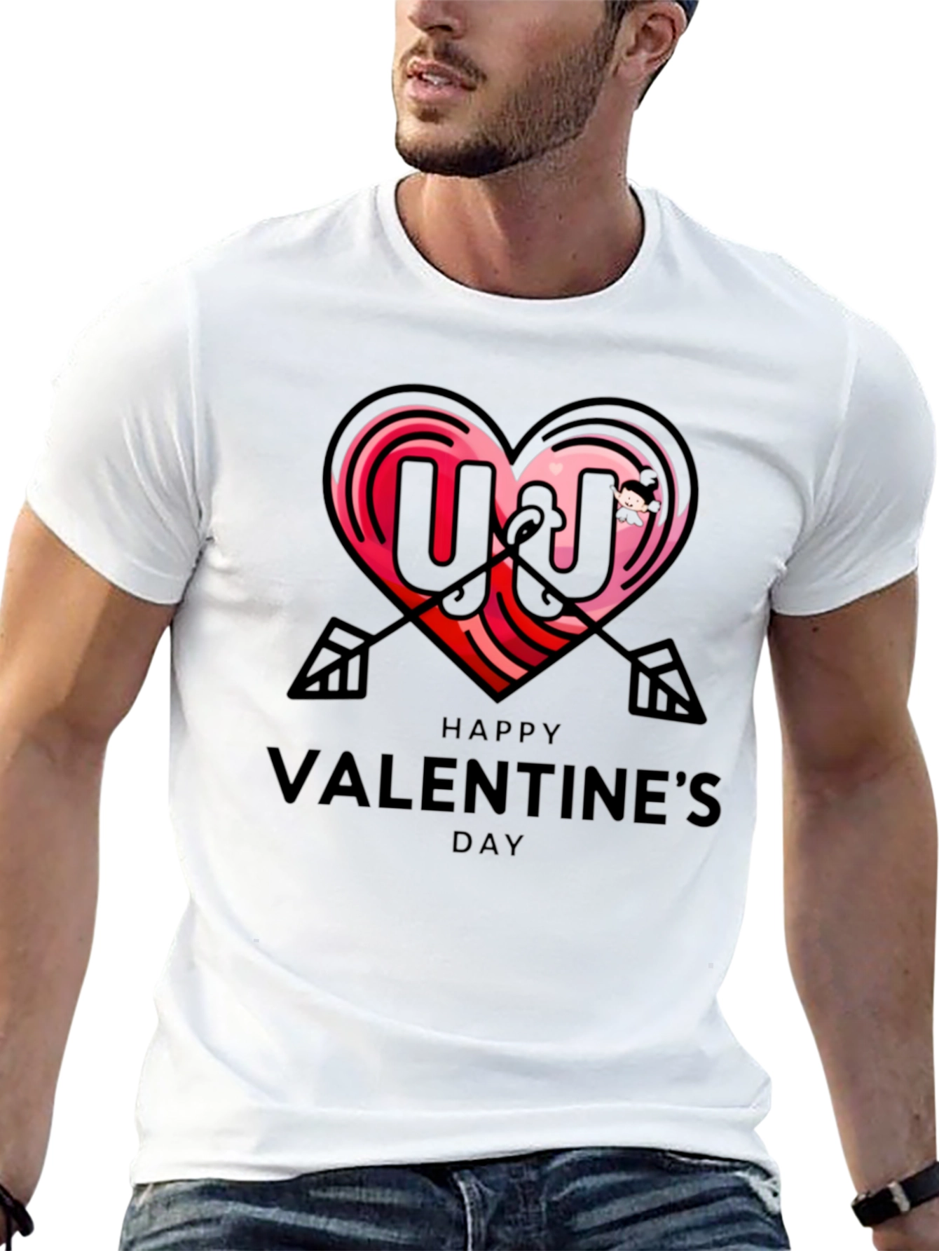 Happy Valentines Day Graphic T-Shirt