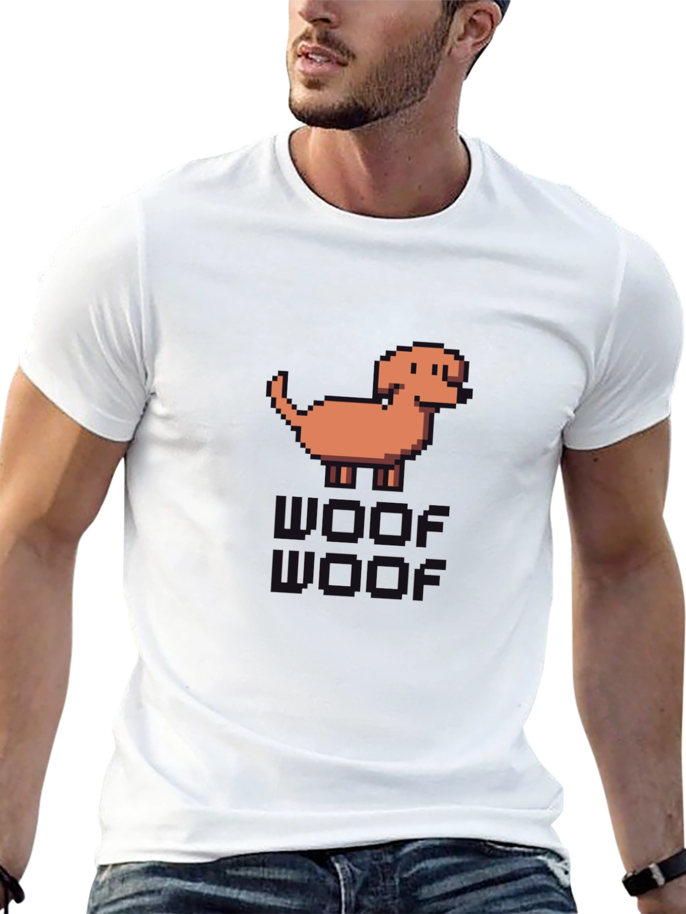 Pixel Dog T-Shirt - Retro Gaming Style
