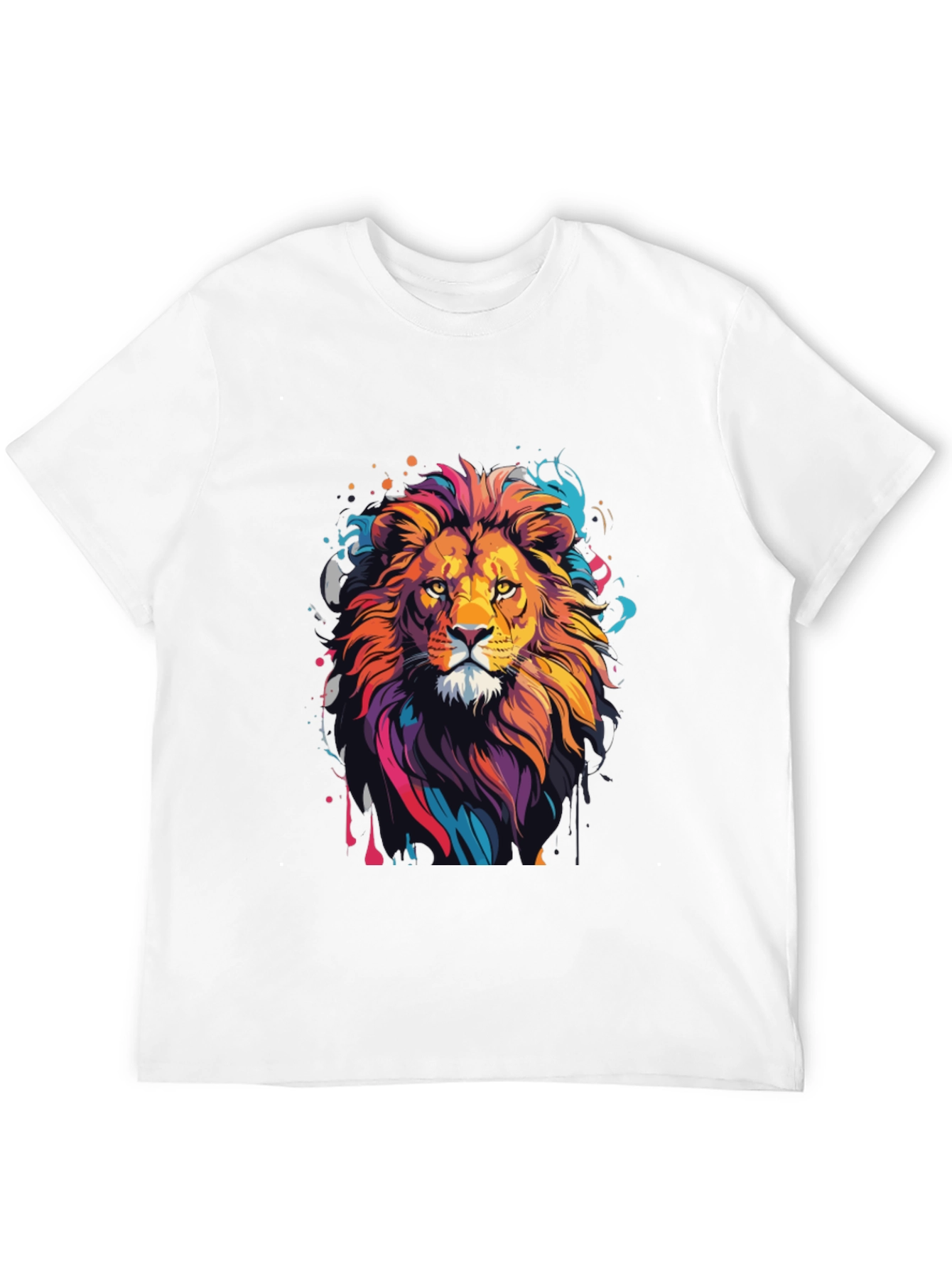 Lion Graphic Tee - Mens Black T-Shirt