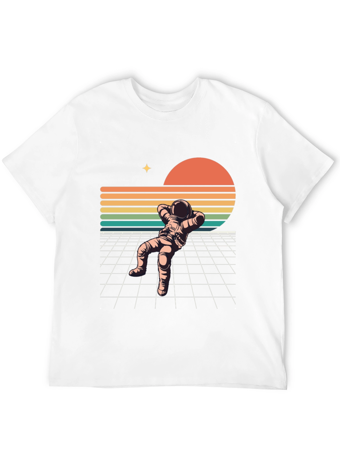 Retro Spaceman Relaxing T-Shirt