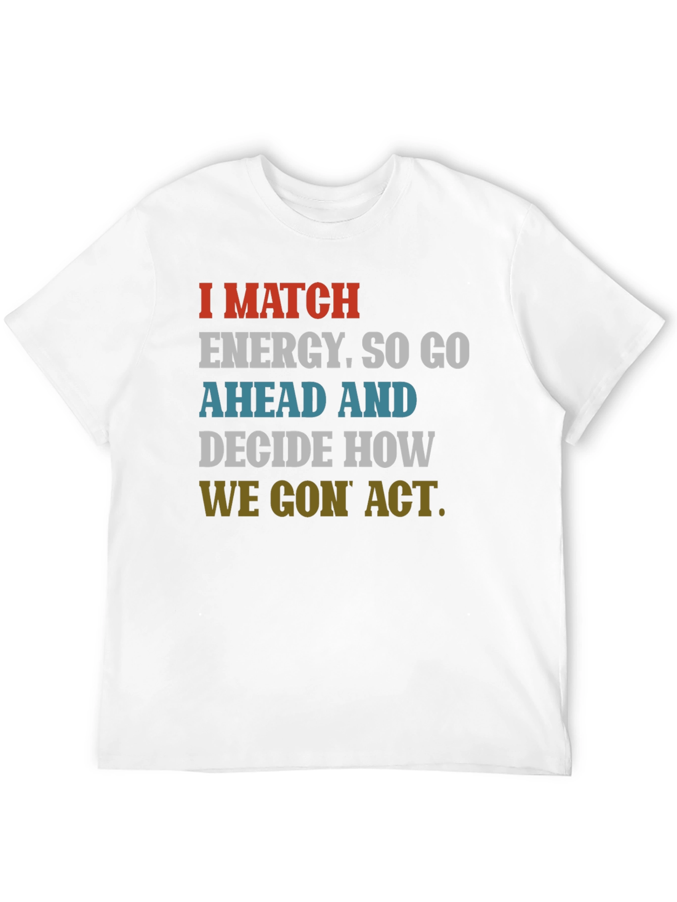 Match Energy Graphic T-Shirt - Black