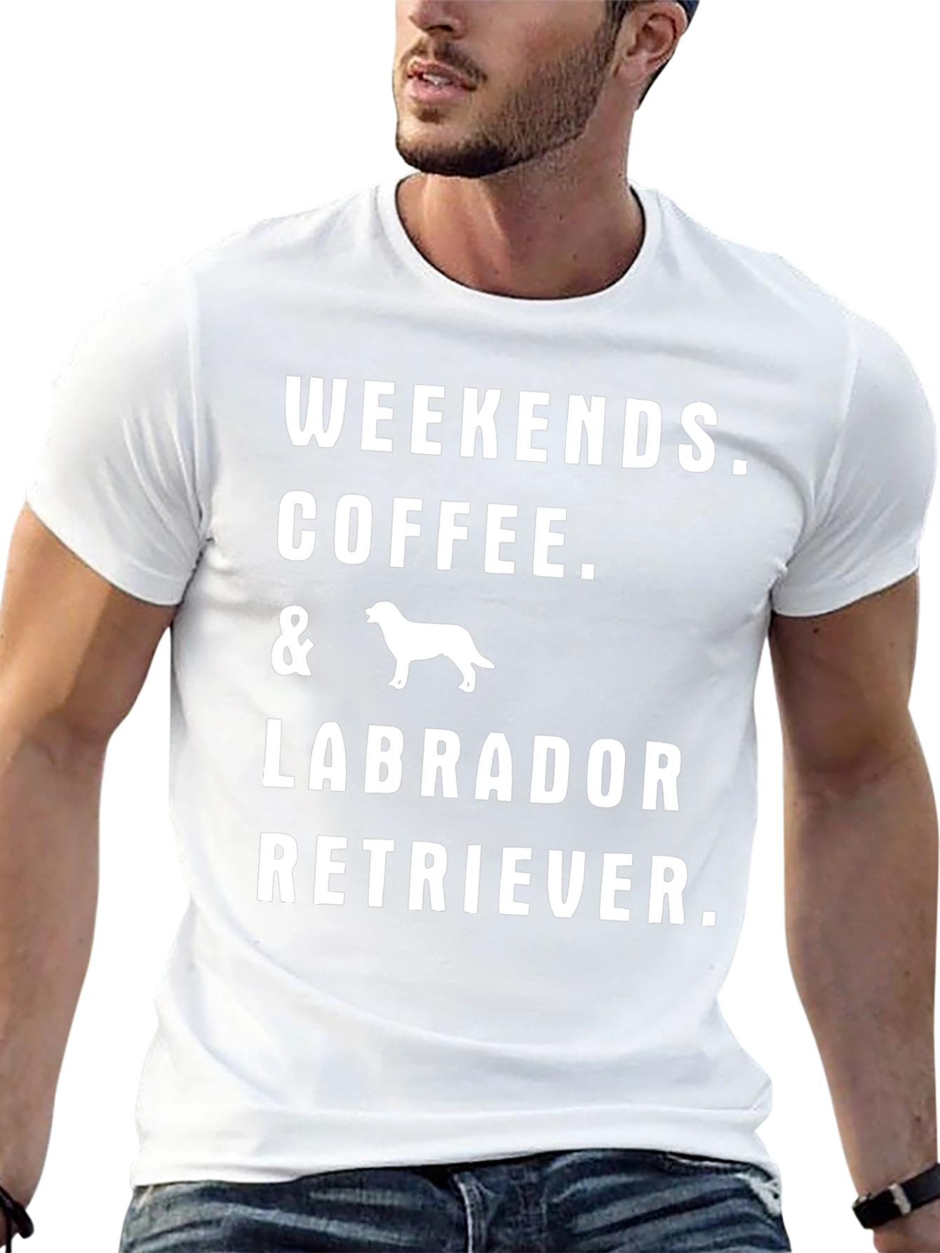 Weekend Coffee Labrador Retriever T-Shirt