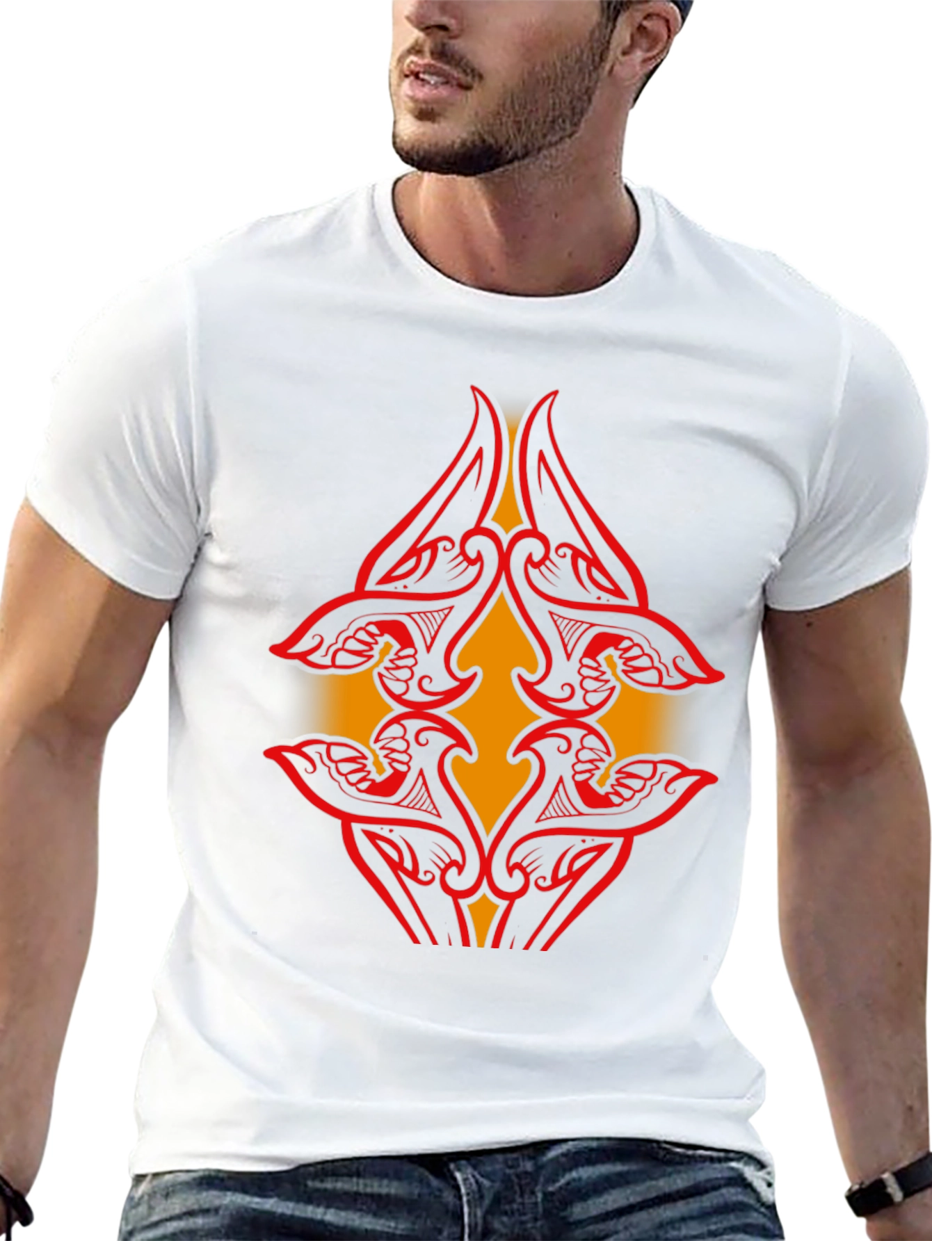 Tribal Art Tee - Modern Graphic Print Shirt