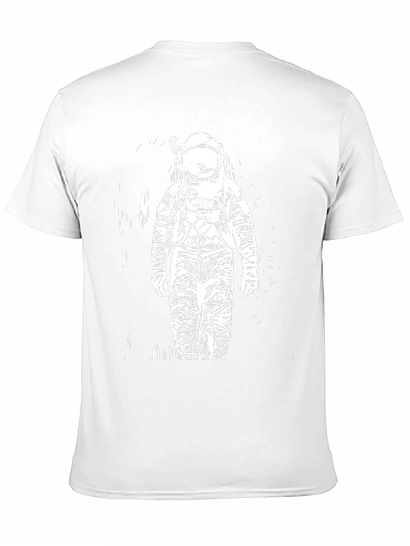 Astronaut Graphic Print Black T-Shirt