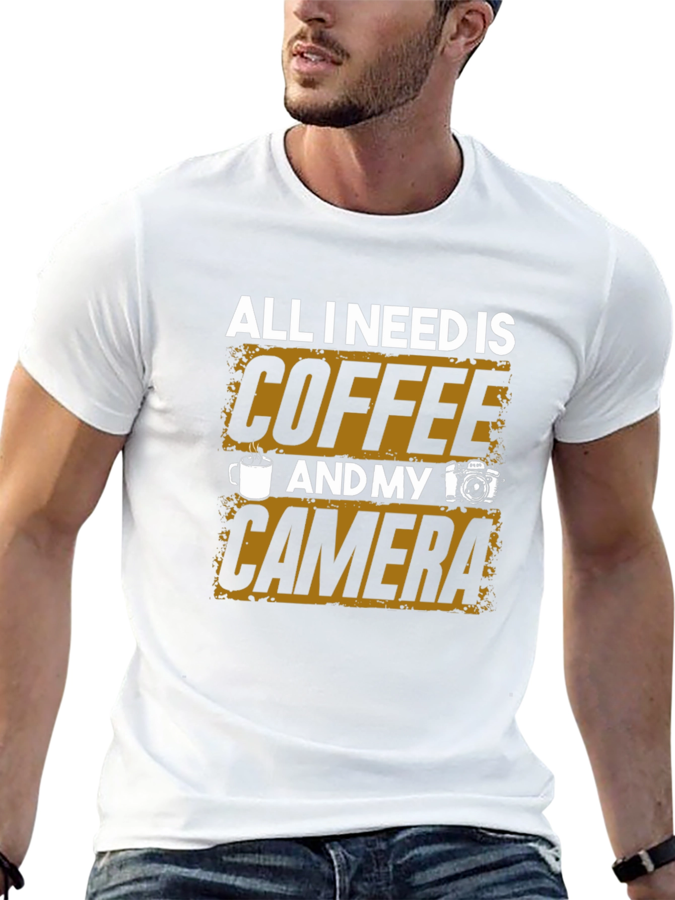 Coffee & Camera T-Shirt: Photographers Essential Tee