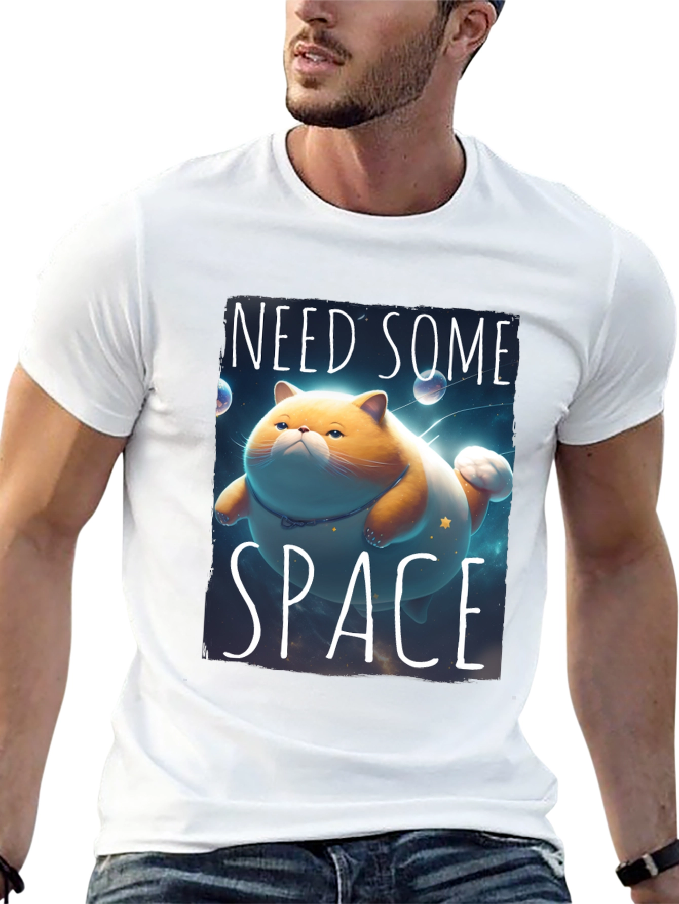 Need Some Space Funny Cat T-Shirt