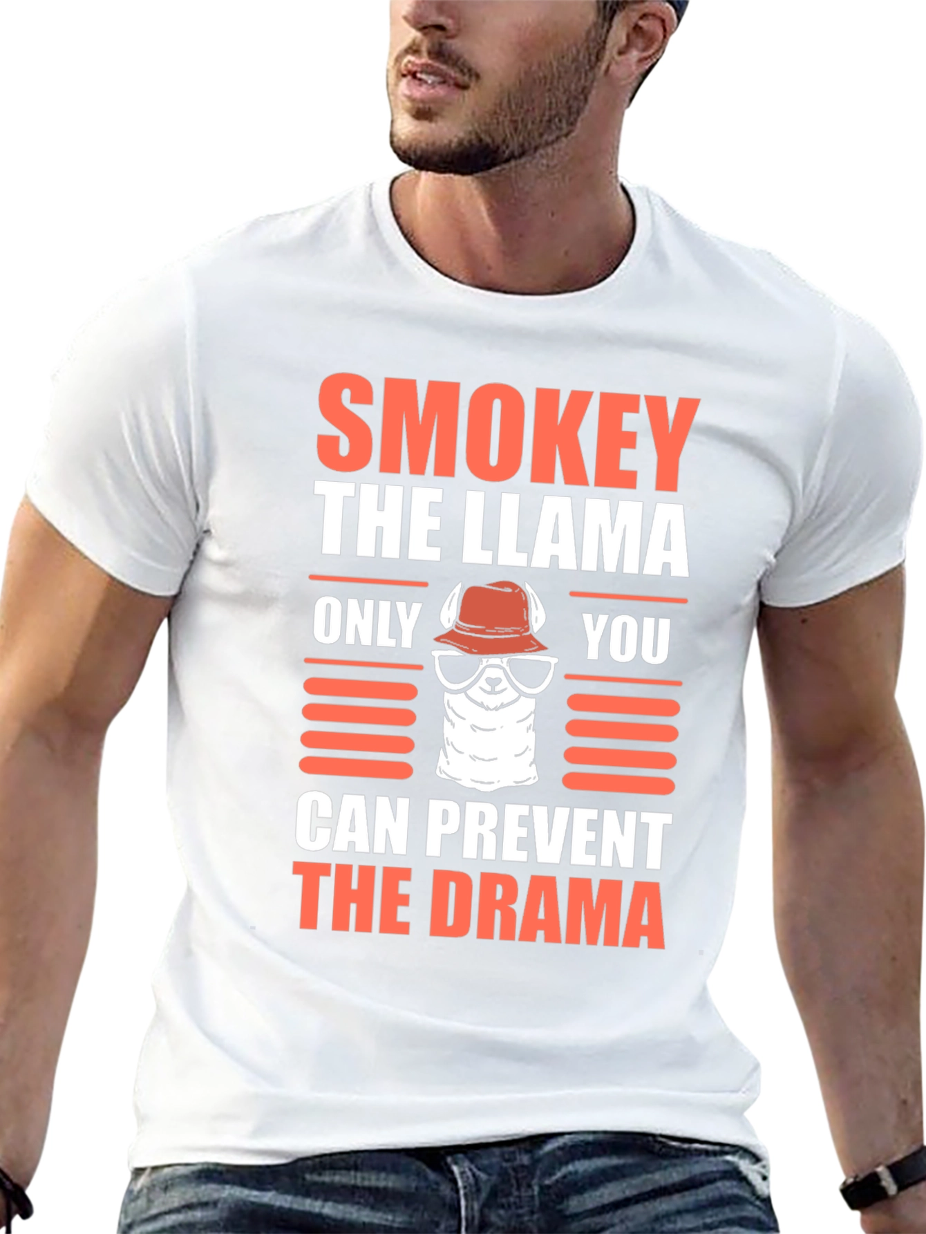 Smokey the Llama Tee - Prevent The Drama T-Shirt