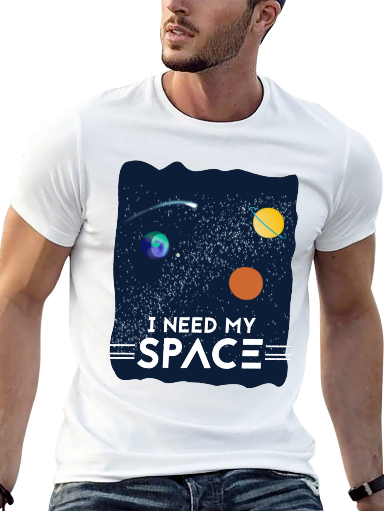 I Need My Space T-Shirt - Galaxy Design