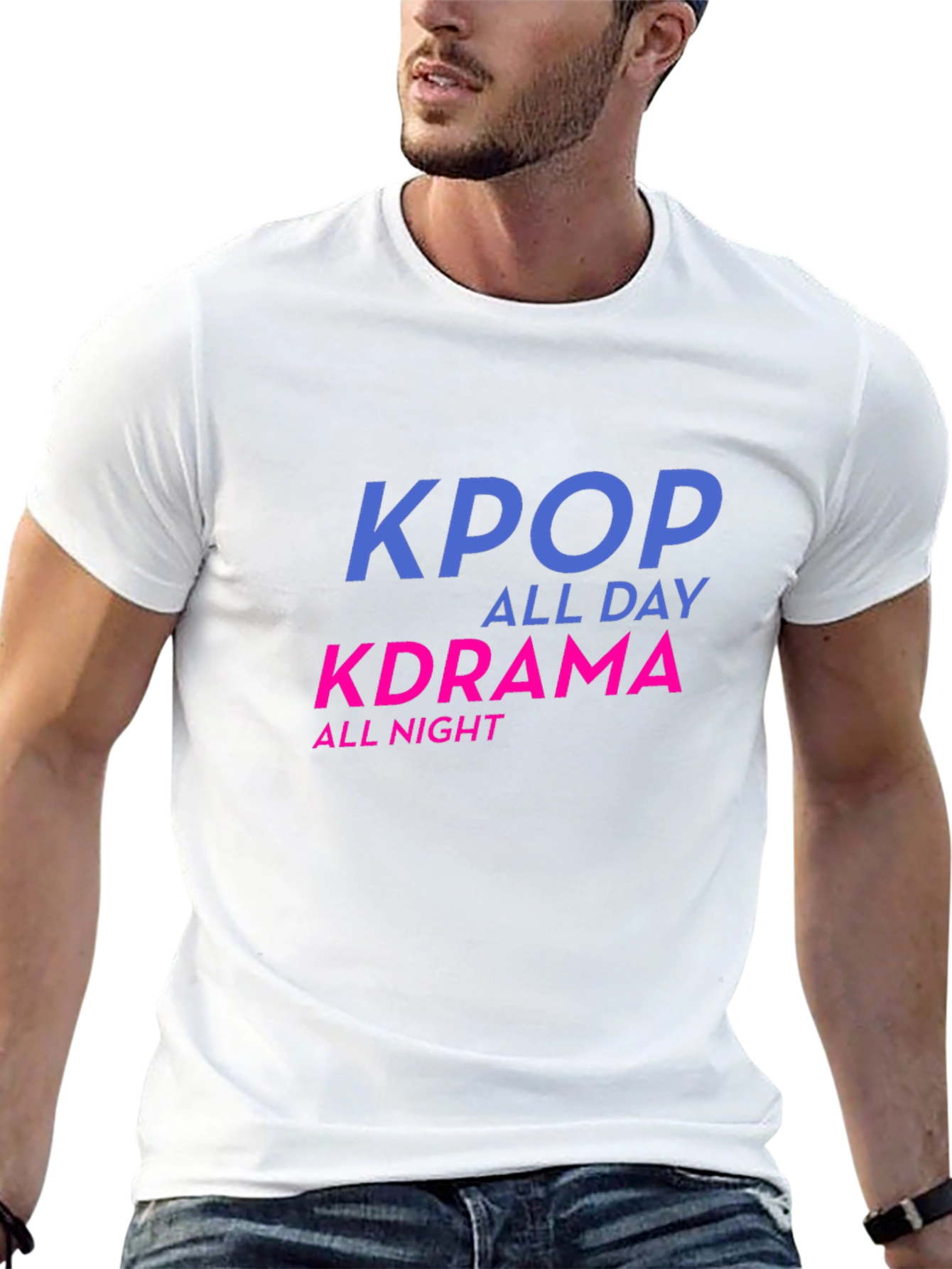 KPOP All Day KDRAMA All Night Graphic Tee