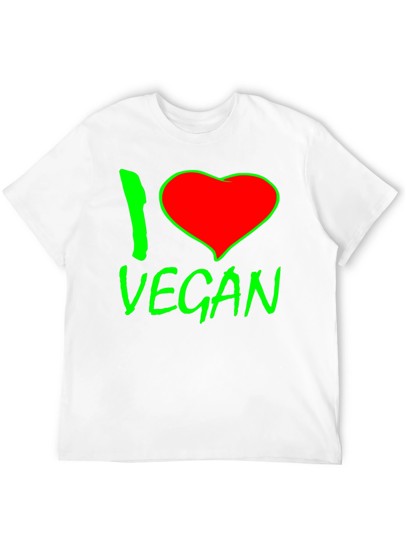 I Heart Vegan Graphic Tee - Black