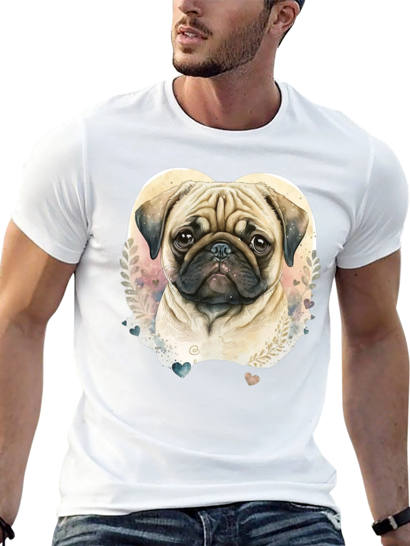 Pug Love T-Shirt - Adorable Dog Graphic Tee