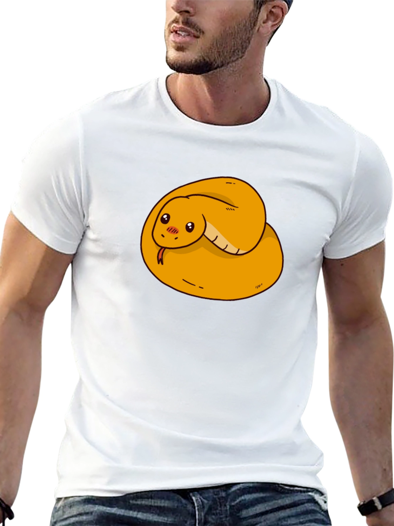 Cute Snake Graphic Tee - Soft Cotton Blend