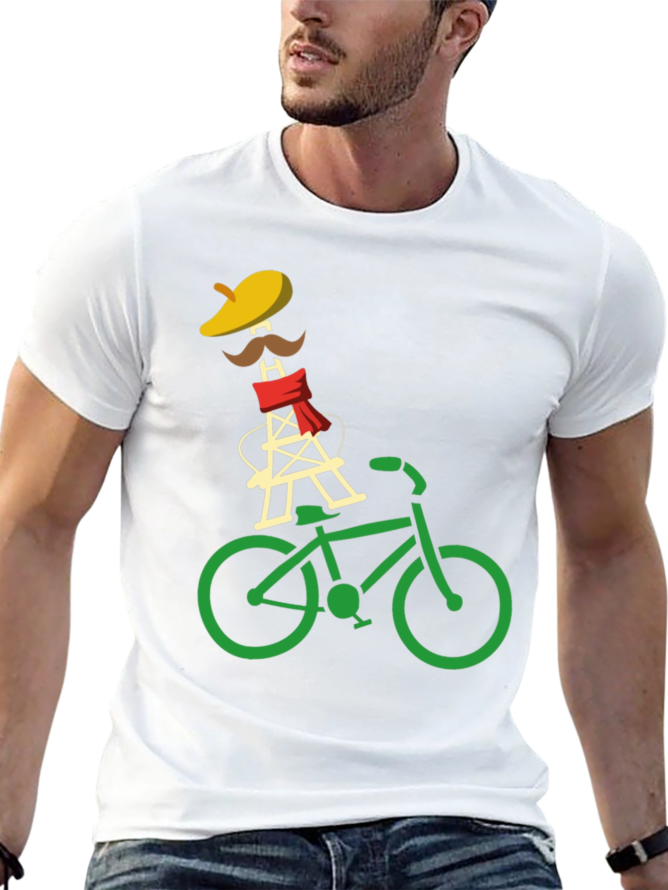 Eiffel Tower Bike Ride Graphic Tee