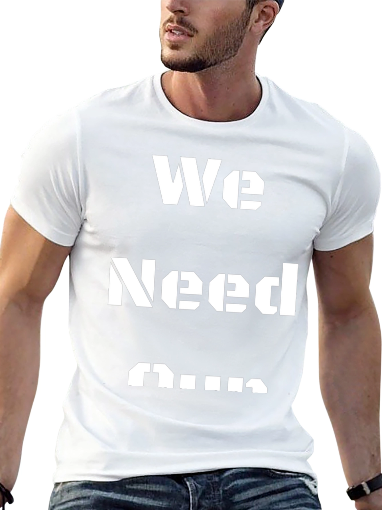 We Need Guns Graphic Tee - Black T-Shirt