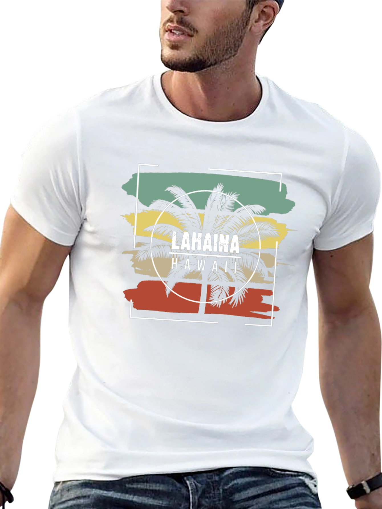 Lahaina Hawaii Palm Tree T-Shirt