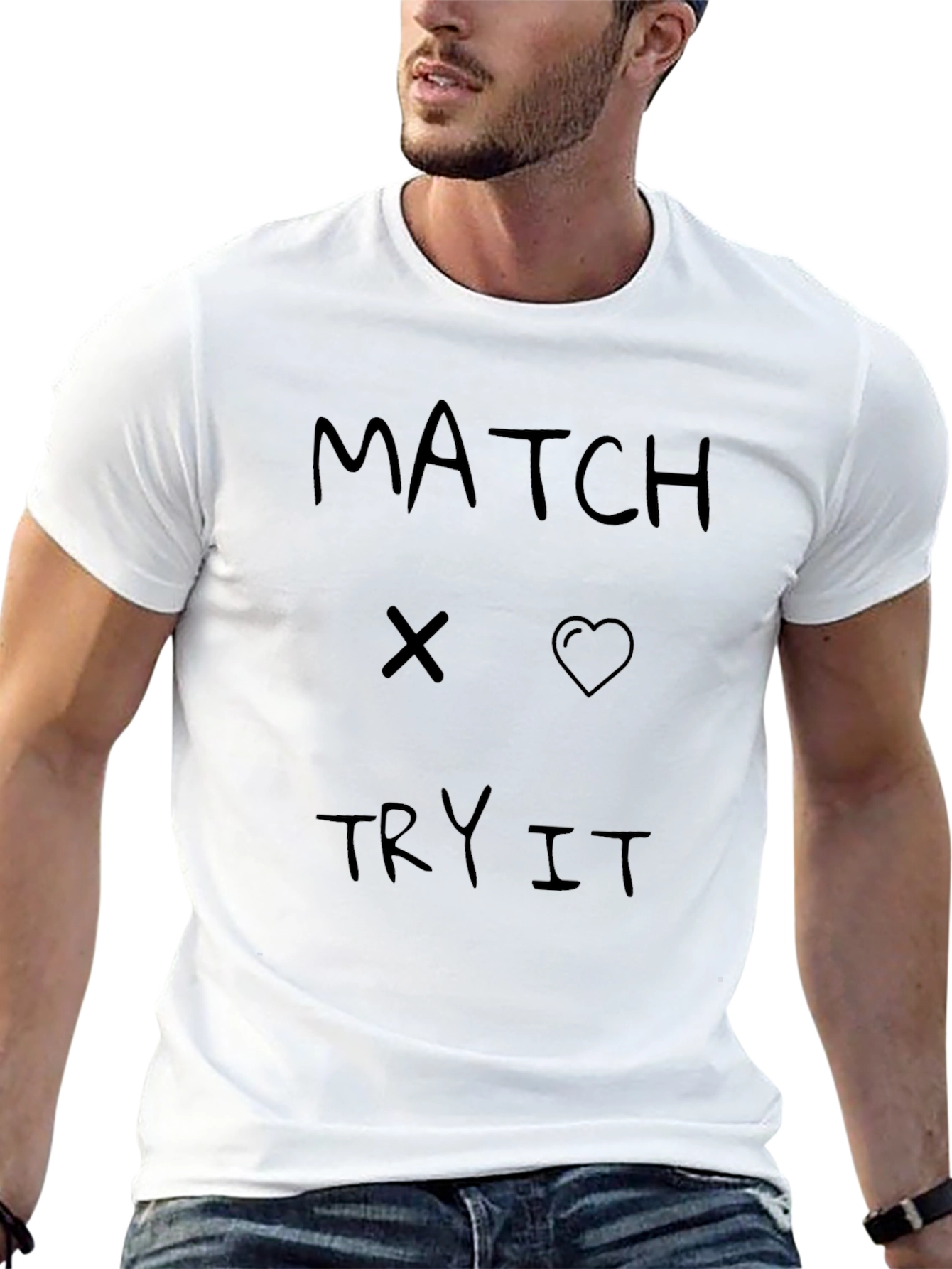 Match x Heart Try It Graphic Tee