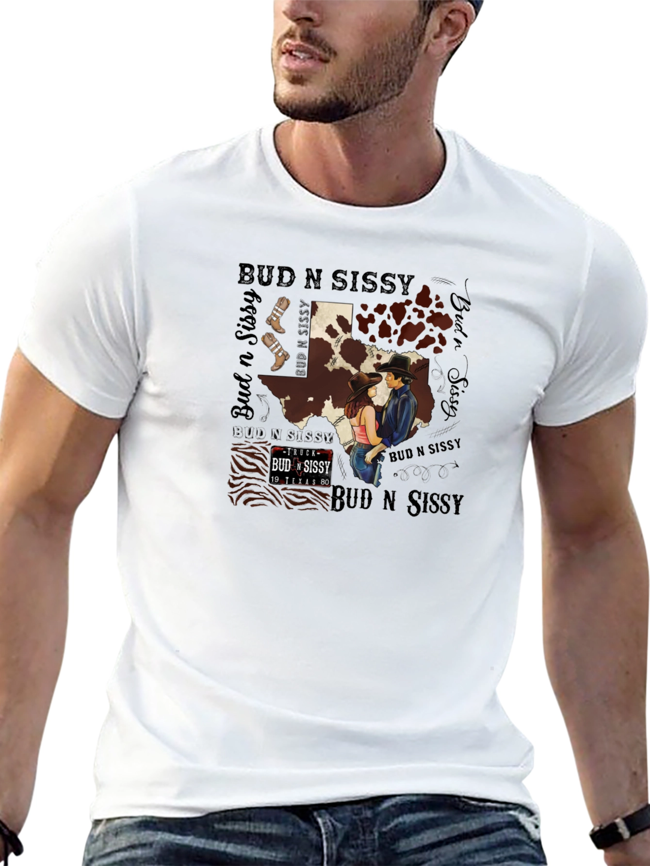 Bud N Sissy Texas Graphic T-Shirt