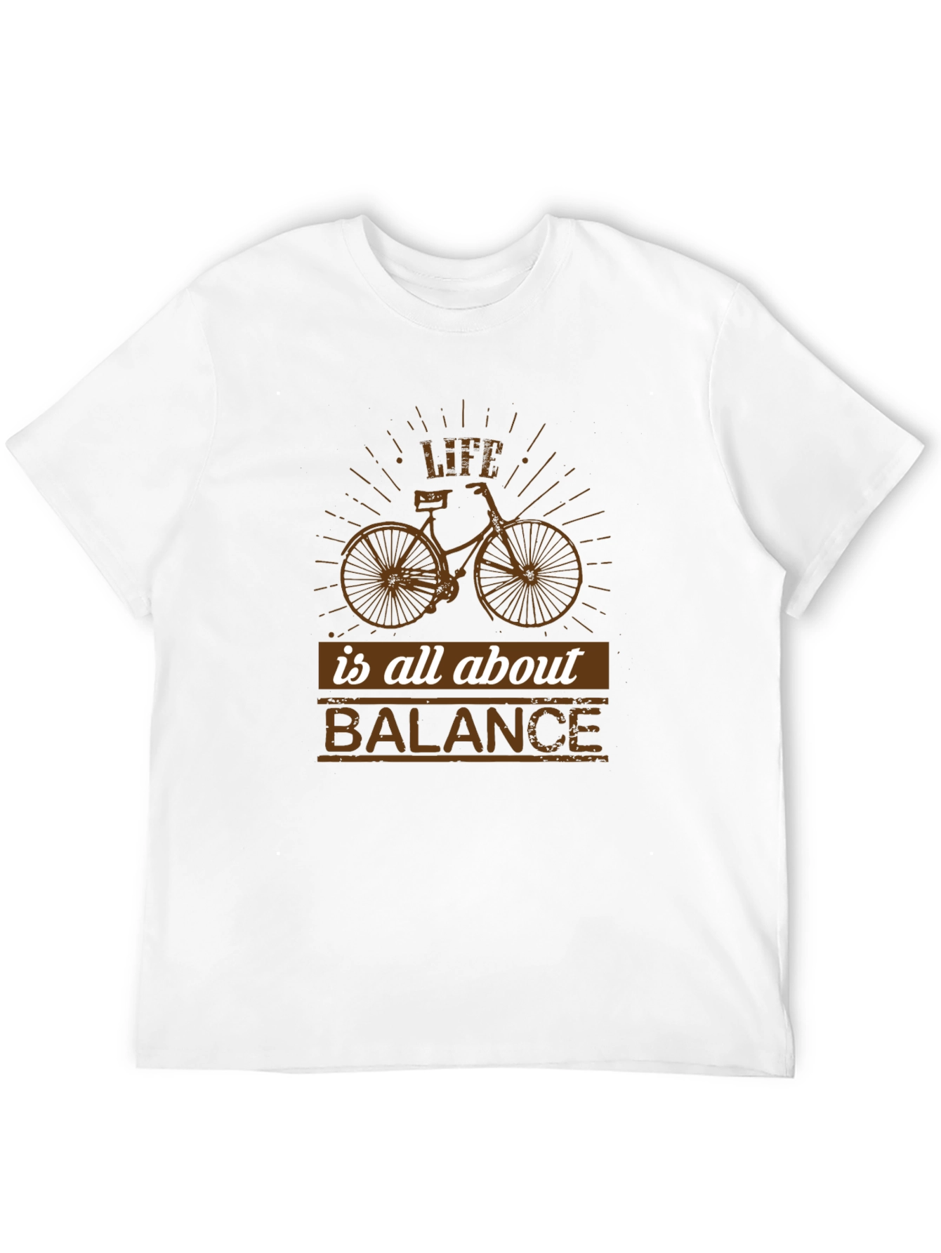 Life is All About Balance Bicycle Graphic T-Shirt