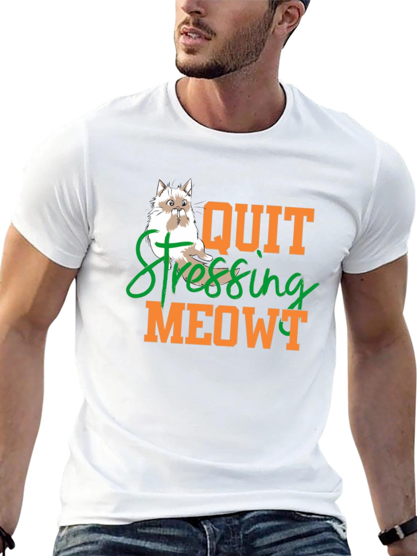 Quit Stressing Meowt Cat T-Shirt