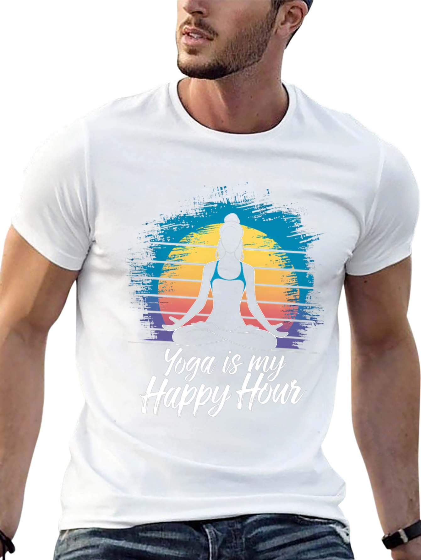 Yoga is My Happy Hour Graphic Tee