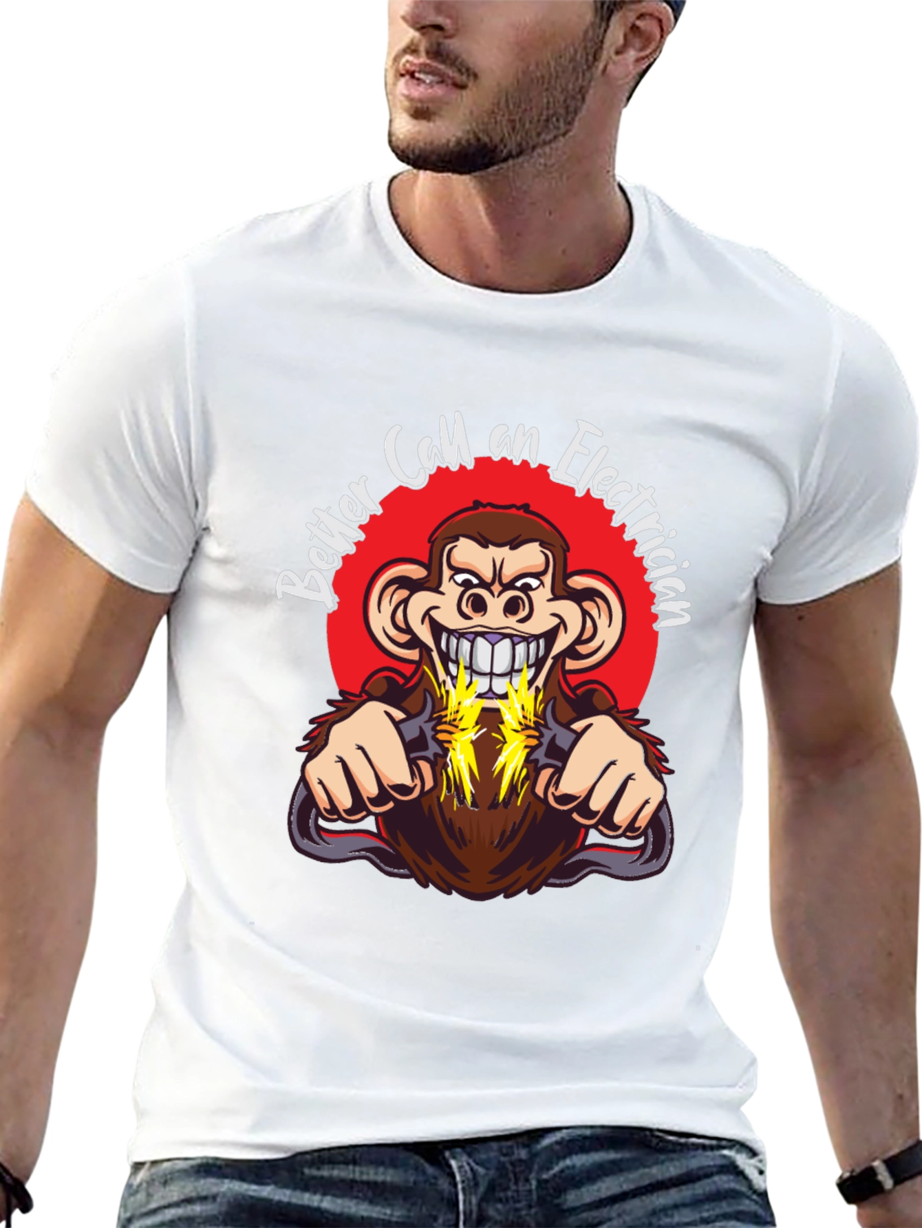 Funny Electrician Monkey T-Shirt - Better Call One!