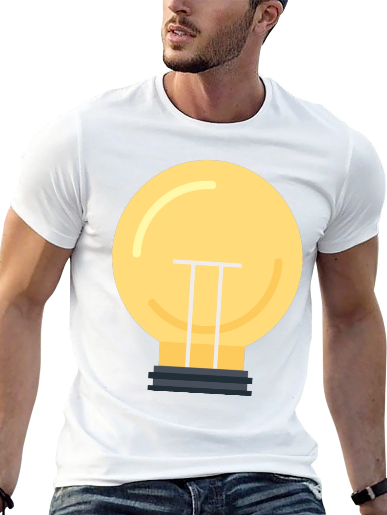 Idea Bulb Graphic T-Shirt - Think Bright!