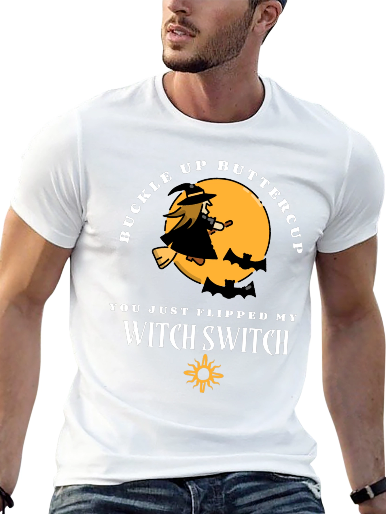 Buckle Up Buttercup Witch T-Shirt