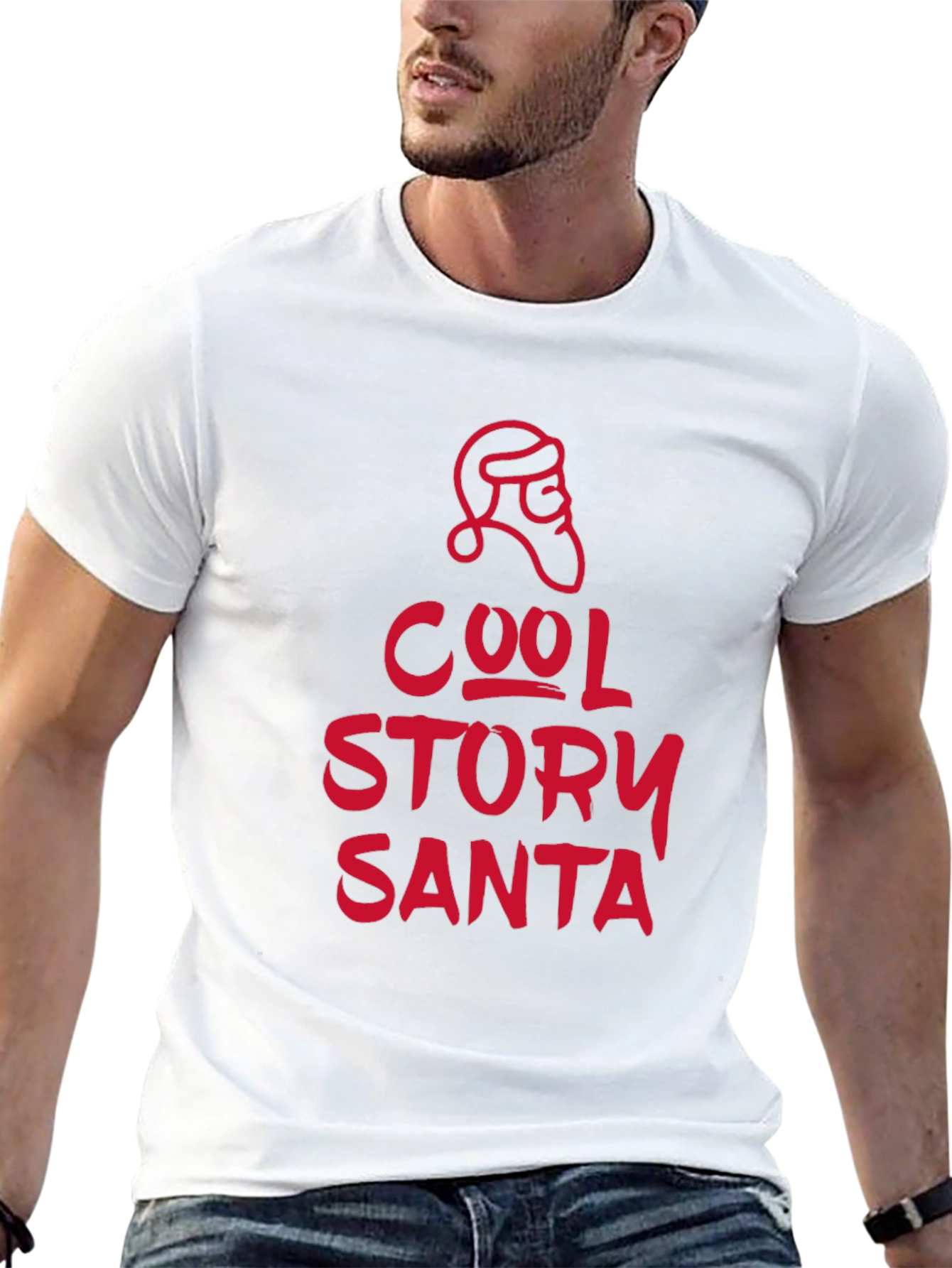 Cool Story Santa Tee - Holiday Graphic T-Shirt