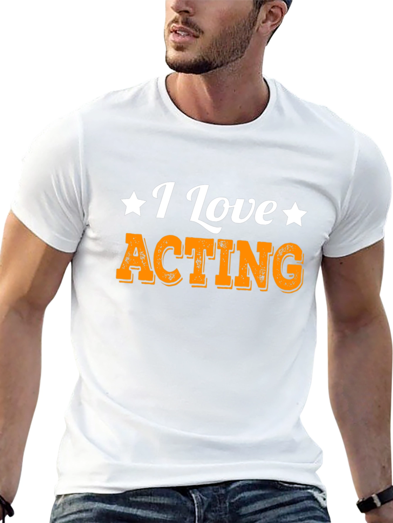 I Love Acting Black T-Shirt