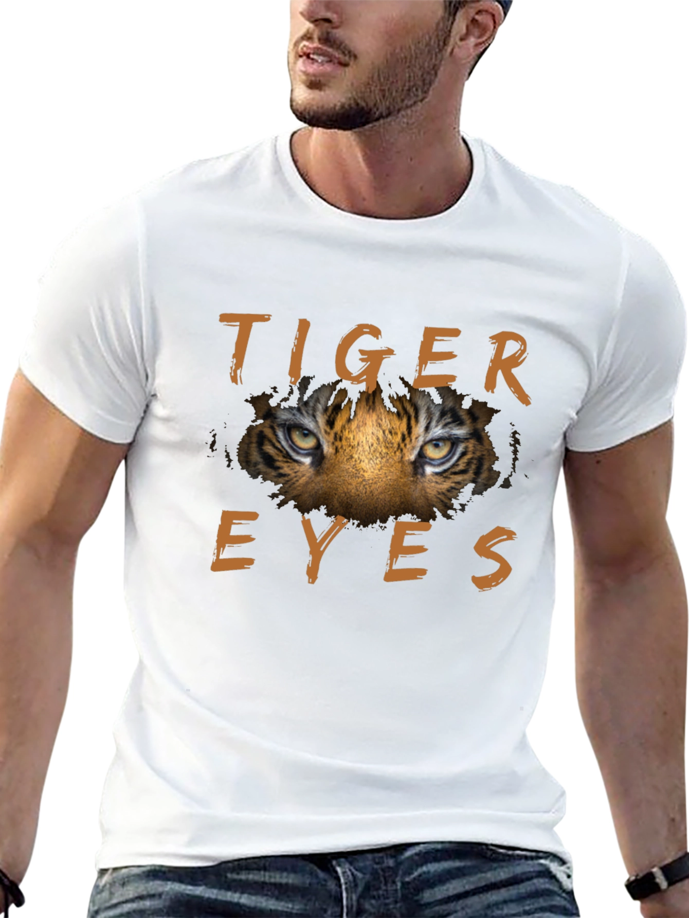 Tiger Eyes Graphic T-Shirt - Fierce & Bold