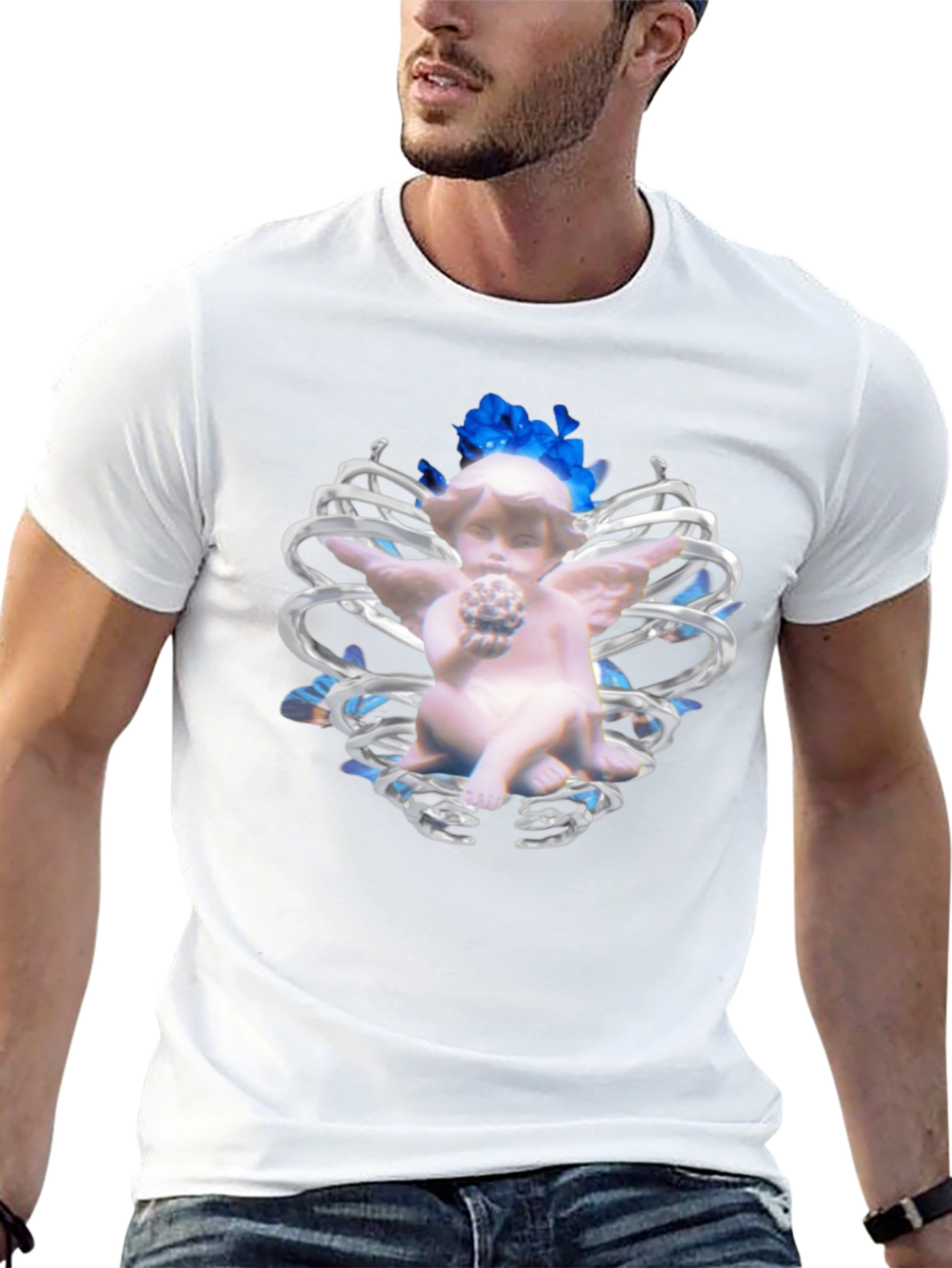 Angel Graphic Black T-Shirt