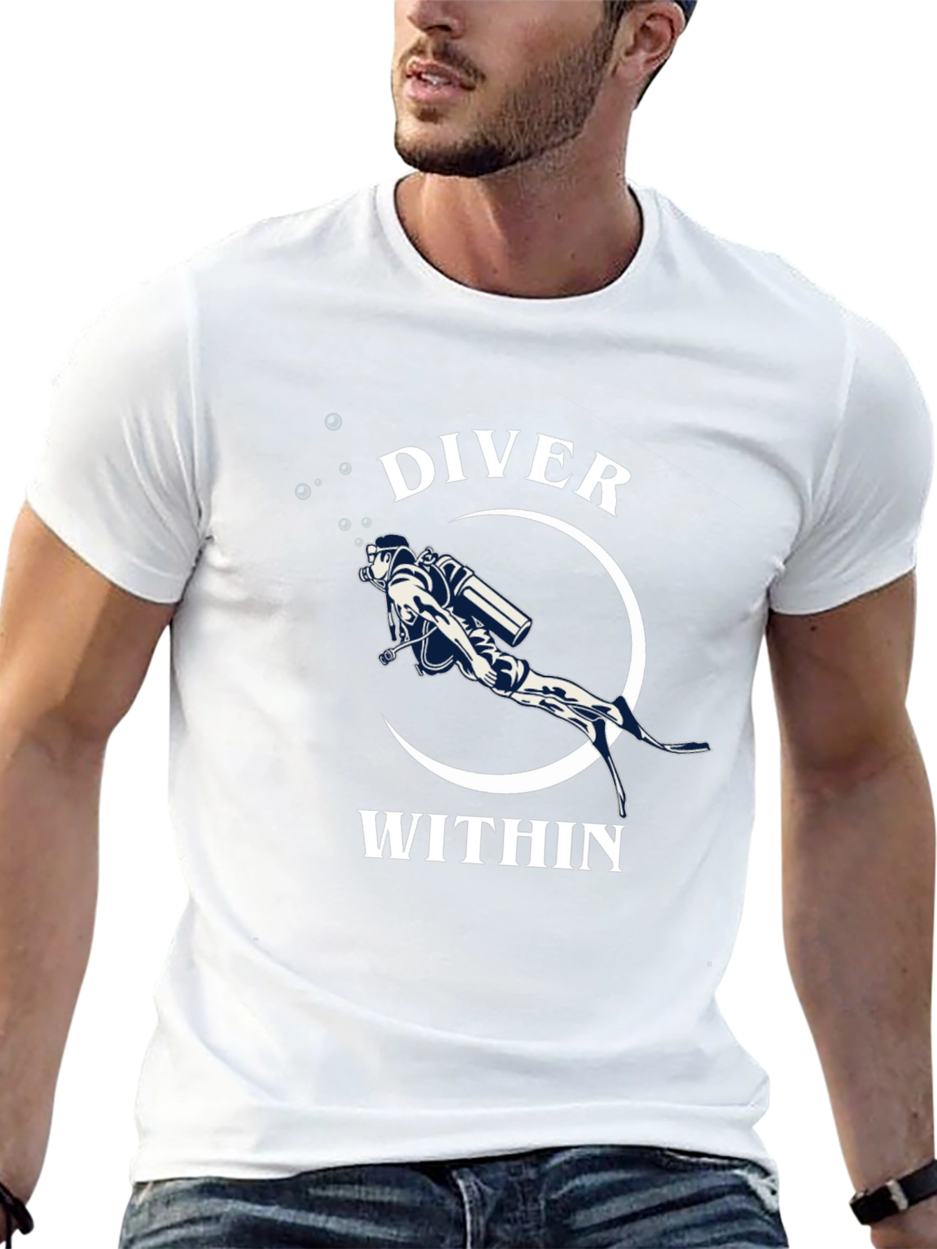Diver Within Black T-Shirt - Scuba Diving Apparel
