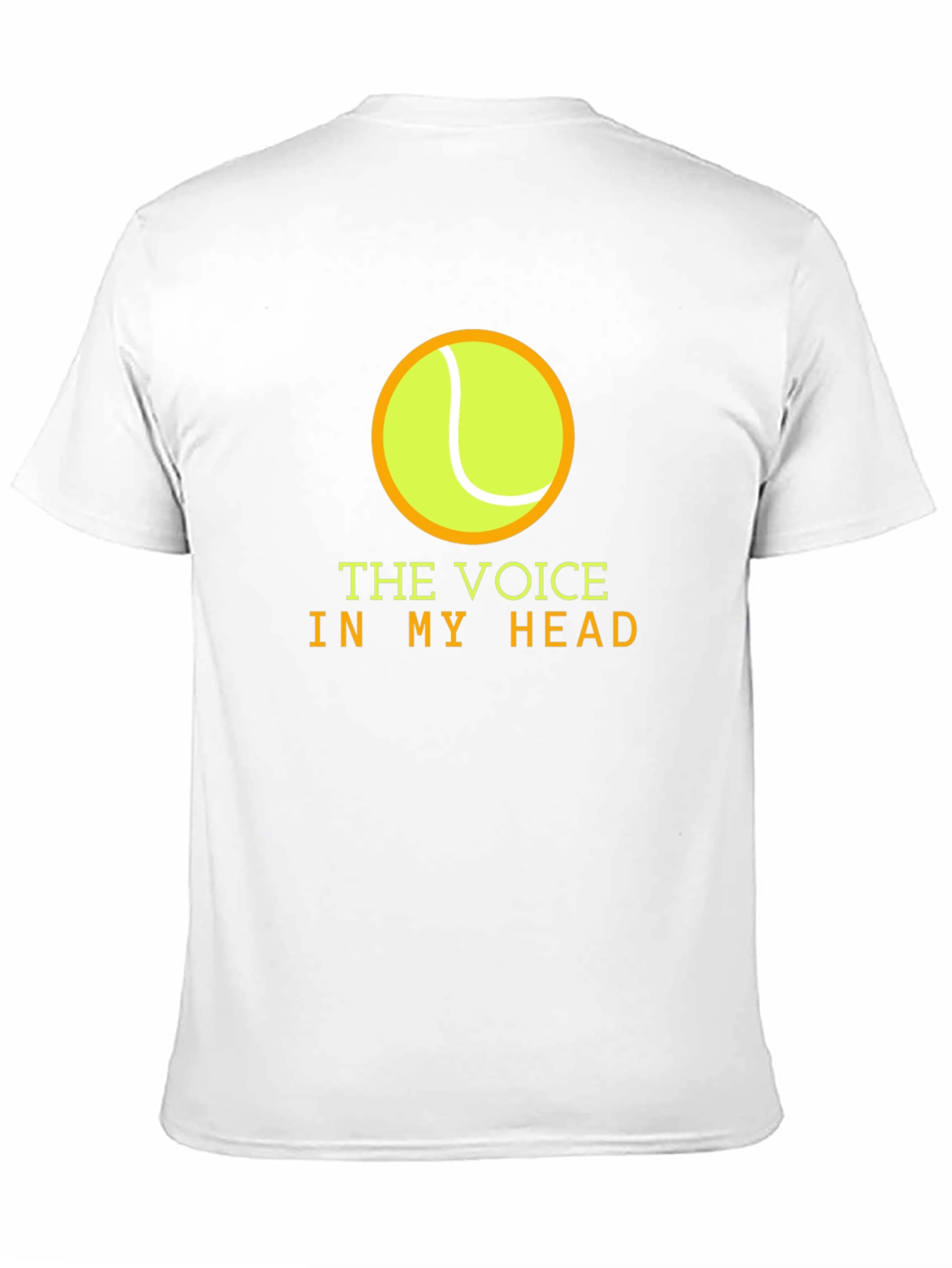 Tennis Voice in My Head Black T-Shirt
