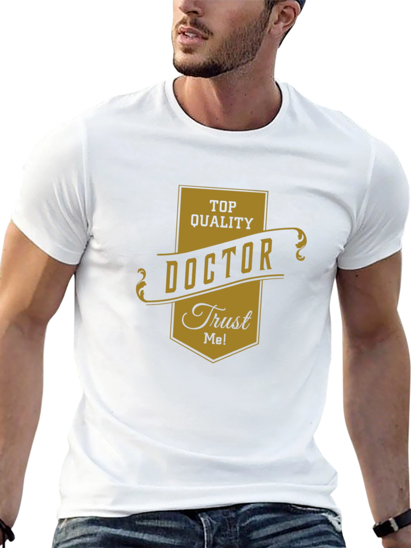Top Quality Doctor Trust Me! Black T-Shirt