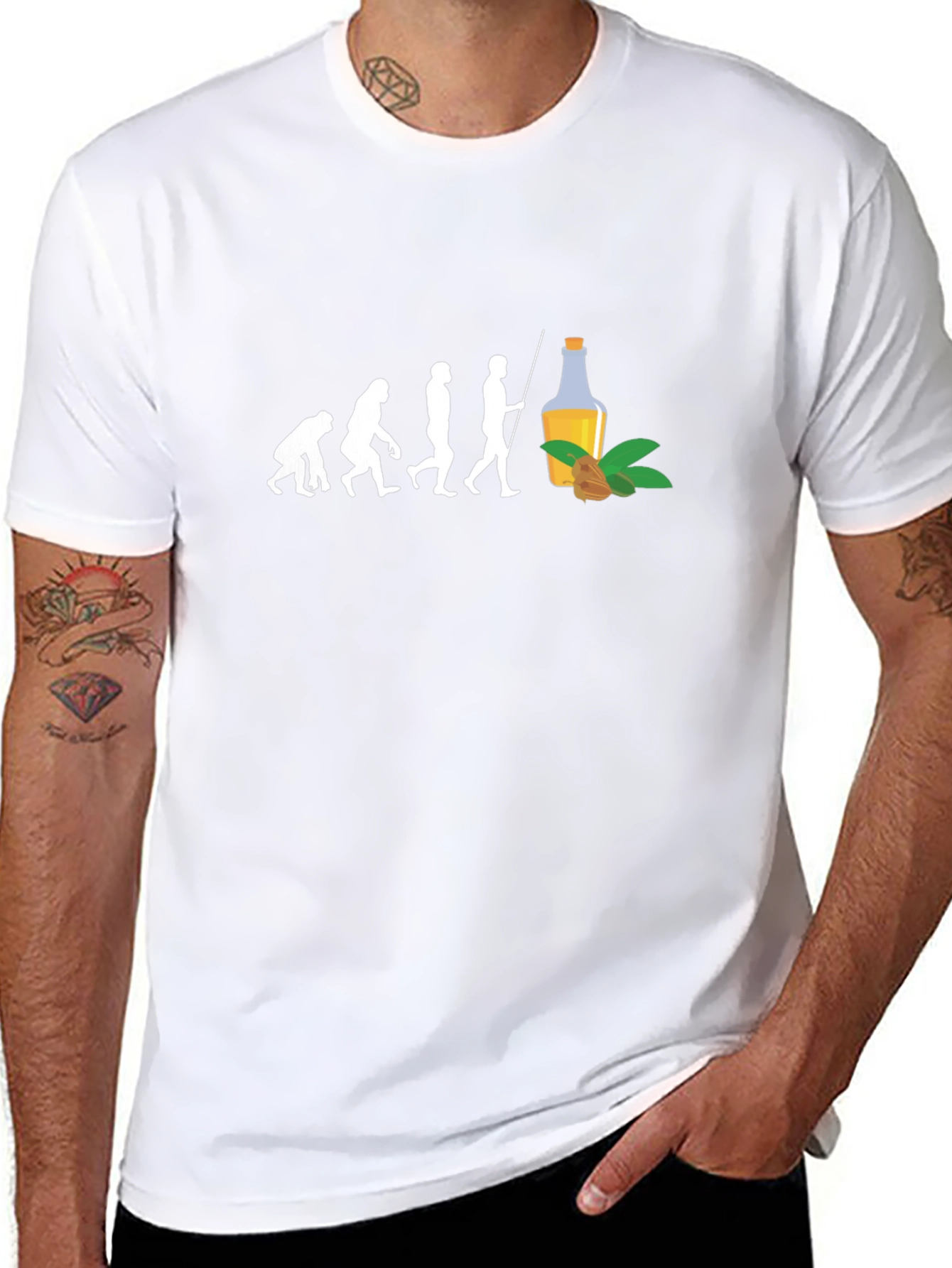 Evolution of Almond Oil T-Shirt
