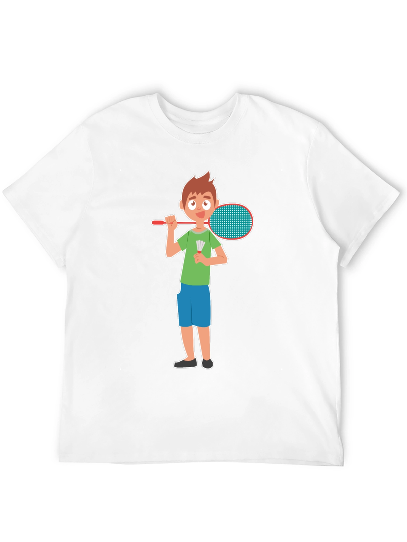 Badminton Boy Black T-Shirt
