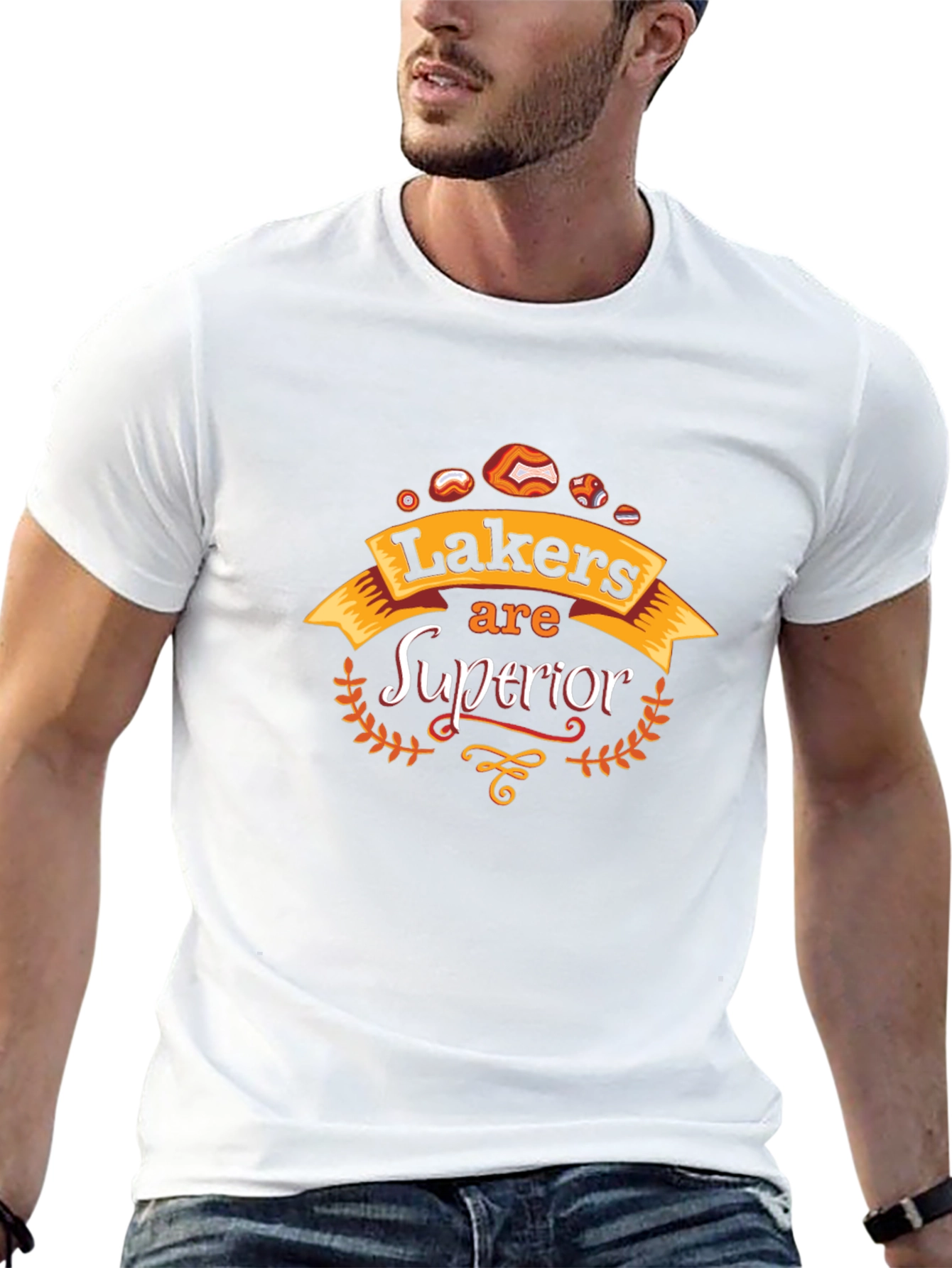 Lakers Superior Black Graphic Tee